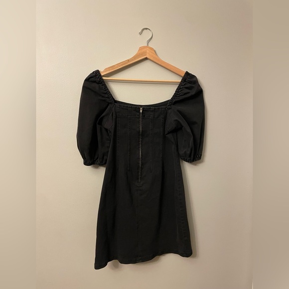 NWT, Urban Outfitters, black denim dress, size M - Picture 2 of 5